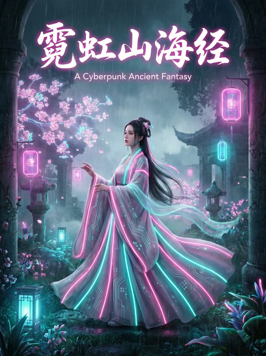 熟女 露脸 古风奇缘短剧 - 霓虹山海经海报